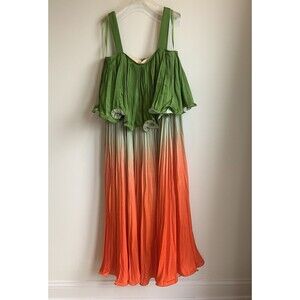 Alden Aldair-NWOT-Maxi Dress-Ombré-Pleated-Fully Lined-S-Samantha Dress